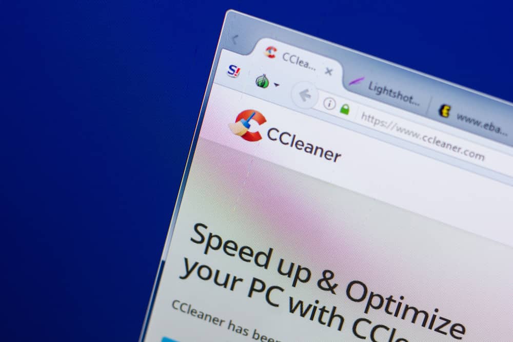 Désinstallation de CCleaner sur un ordinateur.