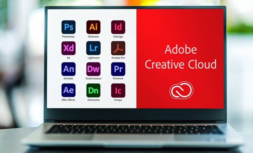 Désinstallation d'adobe creative cloud d'un ordinateur portable.