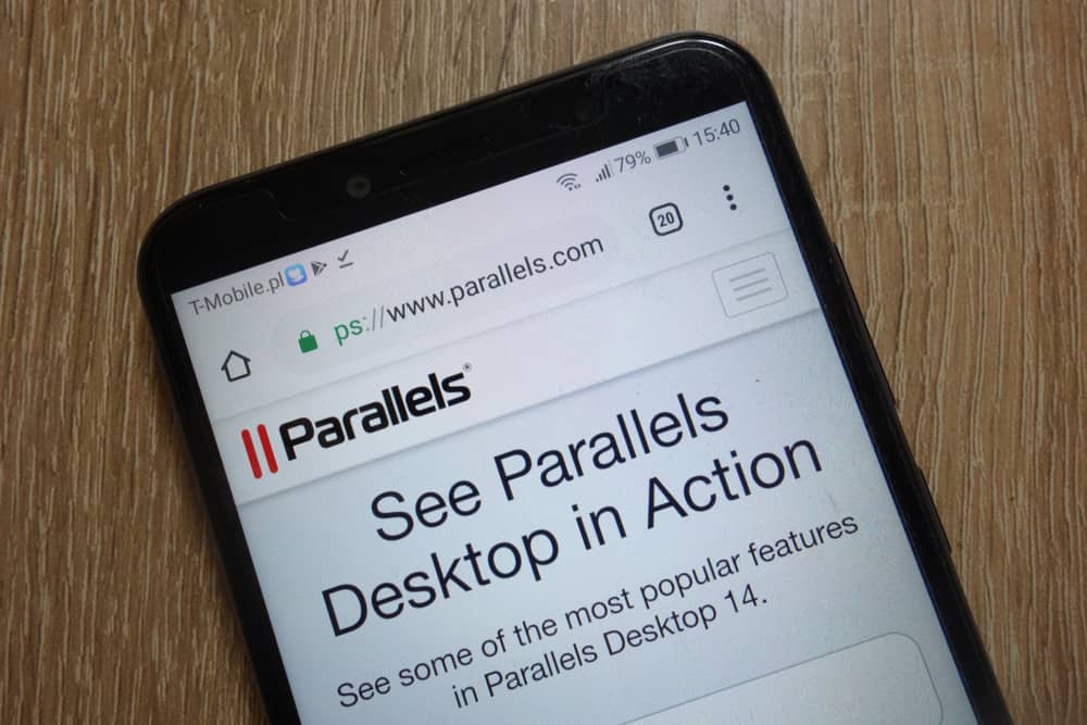 Appareil sur lequel on désinstalle Parallels desktop